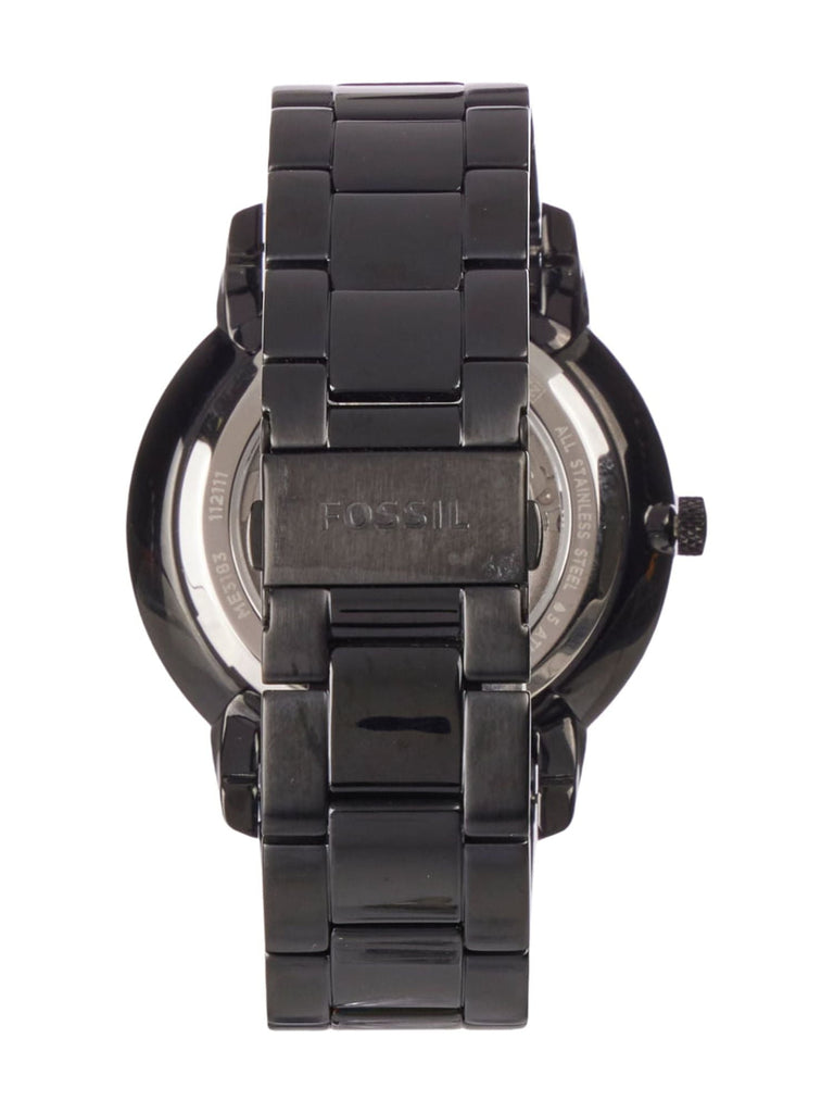 Fossil Neutra Automatic Skeleton Black Dial Black Steel Strap Watch for Men - ME3183 Buy Now By Fossil