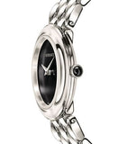 Versace V-Flare Quartz Black Dial Silver Steel Strap Watch for Women - VEBN00618 Buy Now By Versace