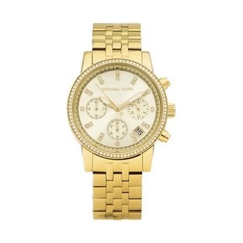 Michael Kors Runway Chronograph Gold Dial Gold Steel Strap Watch For Women - MK5698 Buy Now By Michael Kors