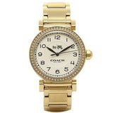 Coach Madison White Dial Gold Steel Strap Watch for Women - 14502397 Buy Now By Coach