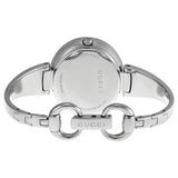 Gucci Guccissima Diamonds Mother of Pearl Dial Silver Steel Strap Watch For Women - YA134303 Buy Now By Gucci