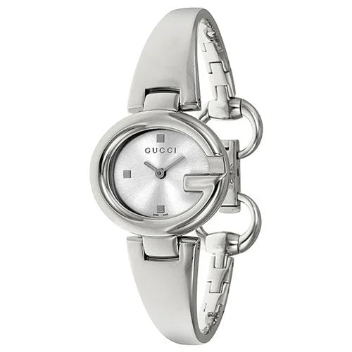 Gucci Guccissima Quartz Silver Dial Silver Steel Strap Watch For Women - YA134502 Buy Now By Gucci