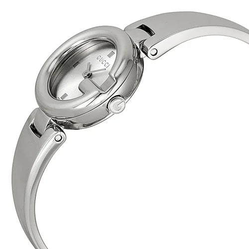 Gucci Guccissima Quartz Silver Dial Silver Steel Strap Watch For Women - YA134502 Buy Now By Gucci