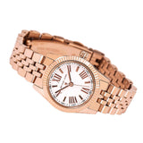 Michael Kors Lexington Quartz White Dial Rose Gold Steel Strap Watch For Women - MK3230 Buy Now By Michael Kors