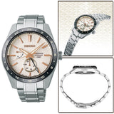 Seiko Presage Sharp Edged Series Automatic GMT Champagne Dial Silver Steel Strap Watch For Men - SPB273J1 Buy Now By Seiko