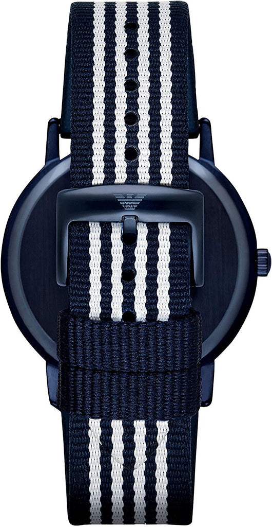 Emporio Armani Kappa Dress White Dial Two Tone NATO Strap Watch For Men - AR80005 Buy Now By Emporio Armani