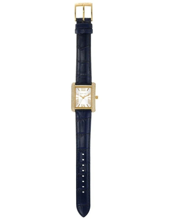 Michael Kors Emery Quartz Diamond Silver Dial Blue Leather Strap Watch For Women - MK2982 Buy Now By Michael Kors