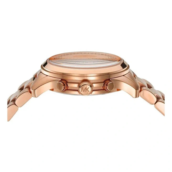 Michael Kors Runway Chronograph Rose Gold Dial Rose Gold Steel Strap Watch For Women - MK7324 Buy Now By Michael Kors
