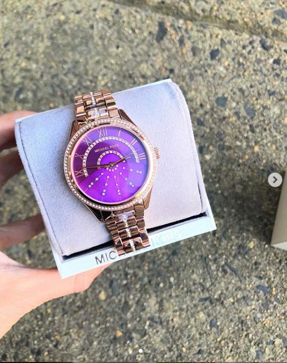 Michael Kors Lauryn Pink Dial Rose Gold Steel Strap Watch for Women - MK3722 Buy Now By Michael Kors