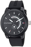 Tommy Hilfiger Denim Quartz Black Dial Black Rubber Strap Watch for Men - 1791483 Buy Now By Tommy Hilfiger