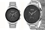 Hugo Boss Peak Black Dial Silver Steel Strap Watch for Men - 1513762 Buy Now By Hugo Boss