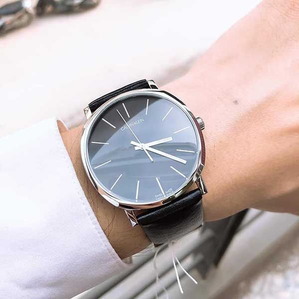 Calvin Klein Posh Black Dial Black Leather Strap Watch for Men - K8Q311C1 Buy Now By Calvin Klein