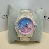 Guess Confetti Multicolored Dial Silver Steel Strap Watch For Women - W0774L1 Buy Now By Guess