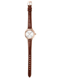 Emporio Armani Mia Quartz Silver Dial Brown Leather Strap Watch For Women - AR11525 Buy Now By Emporio Armani