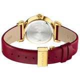 Versace V-Motif Red Dial Red Leather Strap Watch for Women - VERE00418 Buy Now By Versace