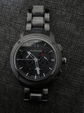 Burberry Endurance Chronograph Quartz Black Dial Black Steel Strap Watch For Men - BU9801 Buy Now By Burberry