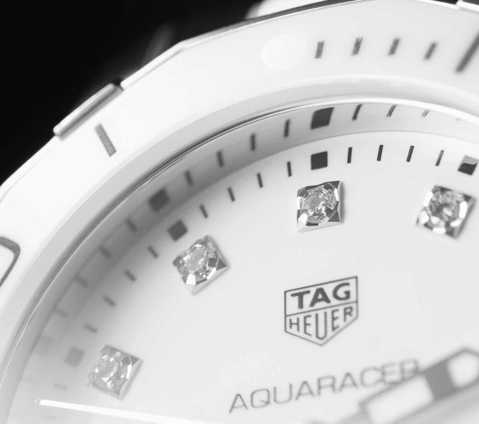 Tag Heuer Aquaracer Diamonds White Dial Two Tone Steel Strap Watch for Women - WAY131D.BA0914 Buy Now By Tag Heuer