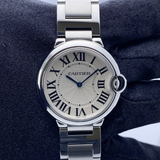 Cartier Ballon Bleu De Cartier Silver Dial Silver Steel Strap Watch for Women - W69011Z4 Buy Now By Cartier
