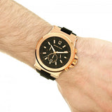 Michael Kors Dylan Black Dial Black Rubber Strap Watch for Men - MK8184 Buy Now By Michael Kors
