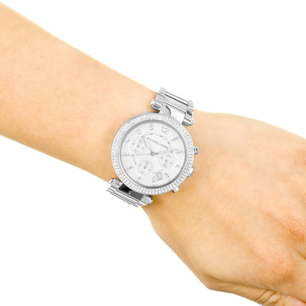 Michael Kors Parker Silver Dial Silver Steel Strap Watch for Women - MK5353 Buy Now By Michael Kors