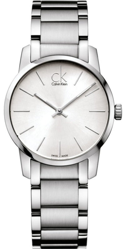 Calvin Klein City Silver Dial Silver Steel Strap Watch for Women - K2G23126 Buy Now By Calvin Klein