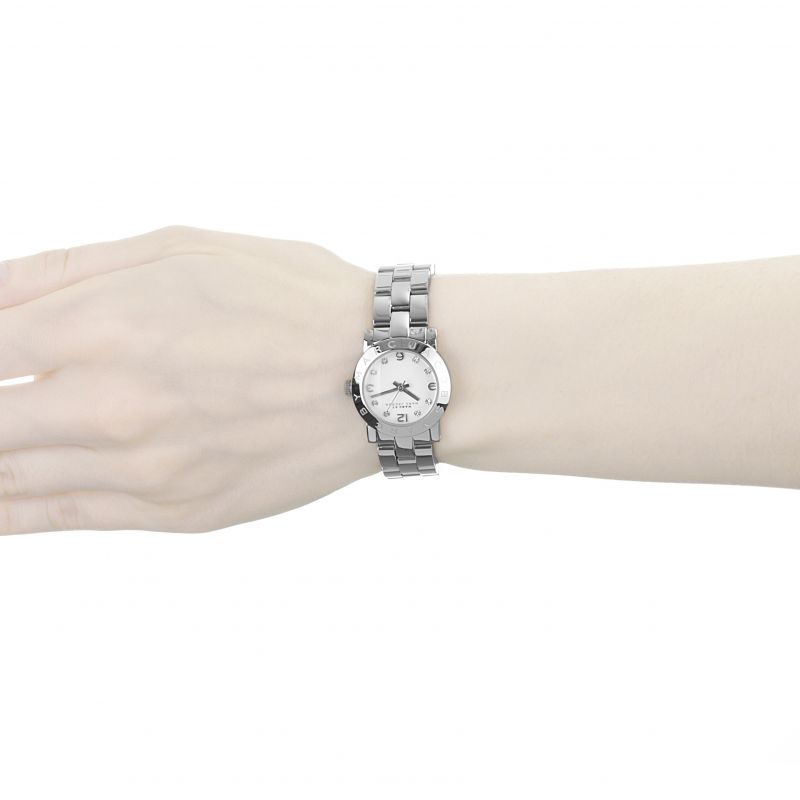 Marc Jacobs Mini Amy White Dial Silver Steel Strap Watch for Women - MBM3055 Buy Now By Marc Jacobs