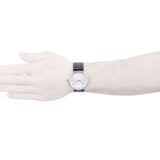 Calvin Klein Surround Silver Dial Black Leather Strap Watch for Men - K3W211C6 Buy Now By Calvin Klein