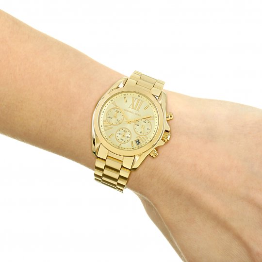 Michael Kors Bradshaw Gold Dial Gold Steel Strap Watch for Women - MK5798 Buy Now By Michael Kors