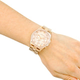 Marc Jacobs Henry Chronograph Rose Gold Dial Rose Gold Steel Strap Watch for Women - MBM3118 Buy Now By Marc Jacobs