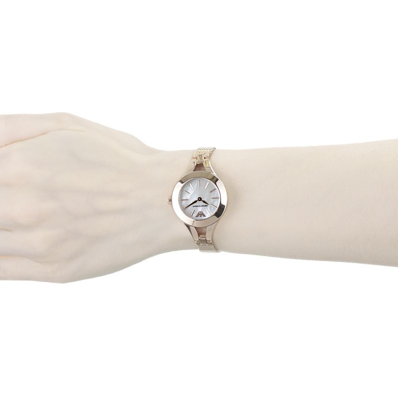 Emporio Armani Chiara Analog White Dial Rose Gold Steel Strap Watch For Women - AR7329 Buy Now By Emporio Armani