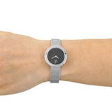 Calvin Klein Firm Black Dial Silver Mesh Bracelet Watch for Women - K3N23121 Buy Now By Calvin Klein