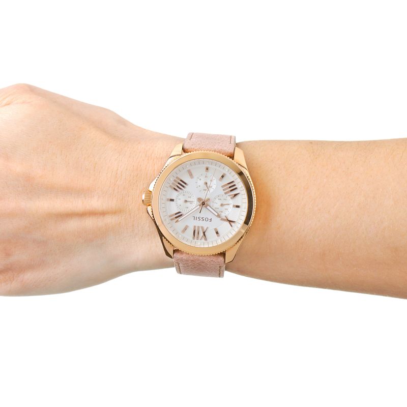 Fossil Cecile White Dial Beige Leather Strap Watch for Women - AM4532 Buy Now By Fossil