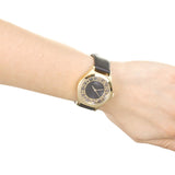Marc Jacobs Henry Skeleton Black Dial Black Leather Strap Watch for Women - MBM1340 Buy Now By Marc Jacobs