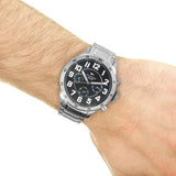 Tommy Hilfiger Trent Chronograph Blue Dial Silver Steel Strap Watch for Men - 1791053 Buy Now By Tommy Hilfiger