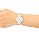 Emporio Armani Gianni T Bar Silver Dial Gold Stainless Steel Strap Watch For Women - AR1877 Buy Now By Emporio Armani