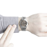 Gucci G Timeless Brown Dial Silver Steel Strap Watch For Men - YA126406 Buy Now By Gucci