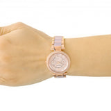 Michael Kors Parker Pink Dial Two Tone Steel Strap Watch for Women - MK6110 Buy Now By Michael Kors