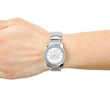 Movado Bold Crystal Pave Silver Dial Silver Steel Strap Watch for Women - 3600254 Buy Now By Movado