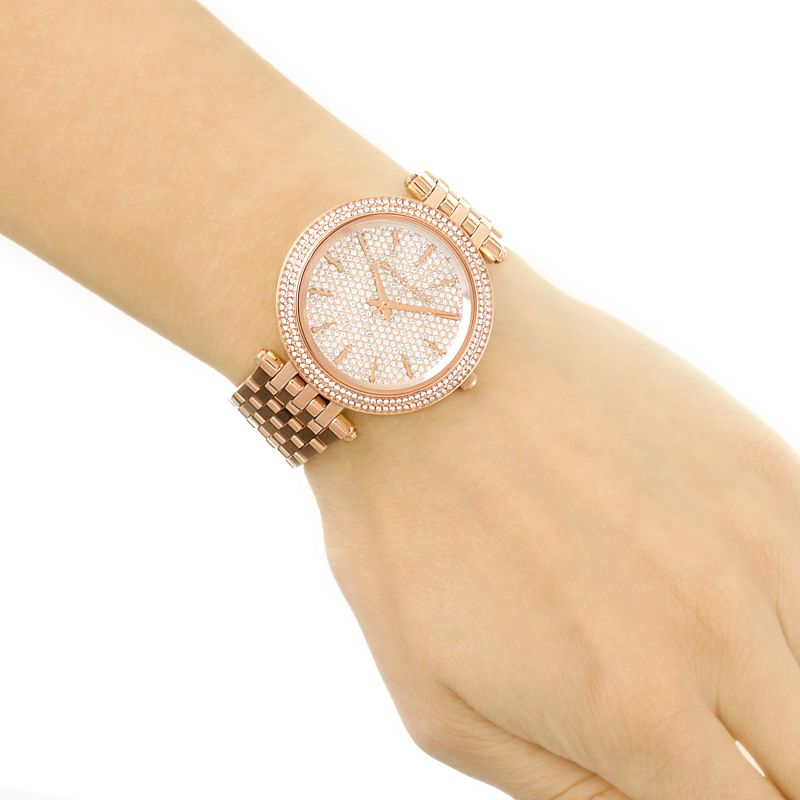 Michael Kors Darci Rose Gold Dial Rose Gold Steel Strap Watch for Women - MK3439 Buy Now By Michael Kors