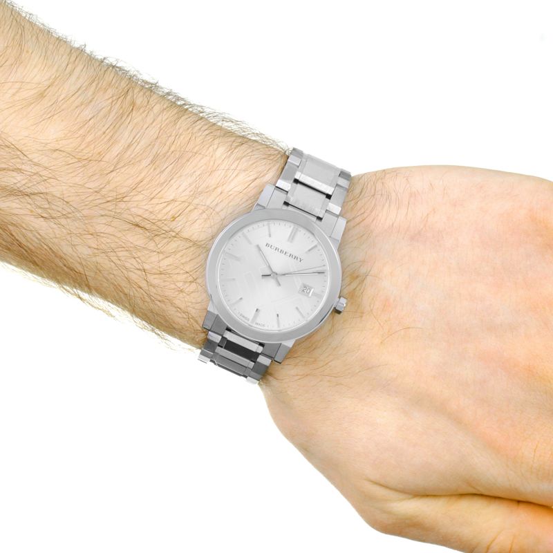 Burberry The City White Dial Silver Steel Strap Watch for Women - BU9144 Buy Now By Burberry