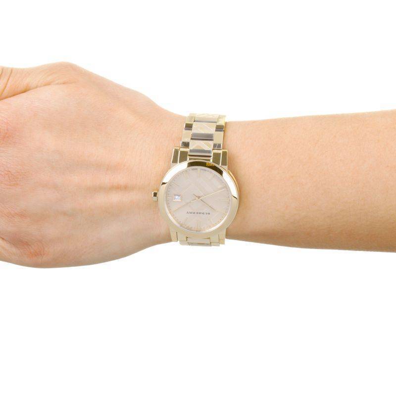 Burberry The City Gold Dial Gold Steel Strap Watch for Women - BU9145 Buy Now By Burberry