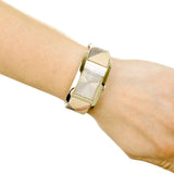 Burberry Pioneer Champagne Dial Haymarket Beige Leather Strap Watch for Women - BU9407 Buy Now By Burberry