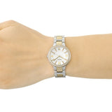 Fossil Virginia Silver Dial Two Tone Steel Strap Watch for Women - ES3503 Buy Now By Fossil