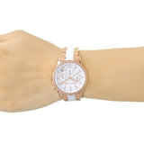Michael Kors Ritz White Dial Two Tone Steel Strap Watch for Women - MK6324 Buy Now By Michael Kors