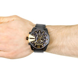 Diesel Mega Chief Chronograph Black Dial Black Steel Strap Watch For Men - DZ4338 Buy Now By Diesel