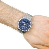Calvin Klein City Chronograph Blue Dial Silver Steel Strap Watch for Men - K2G2714N Buy Now By Calvin Klein