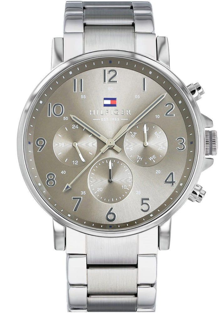Tommy Hilfiger Chronograph Grey Dial Silver Steel Strap Watch for Men - 1710382 Buy Now By Tommy Hilfiger