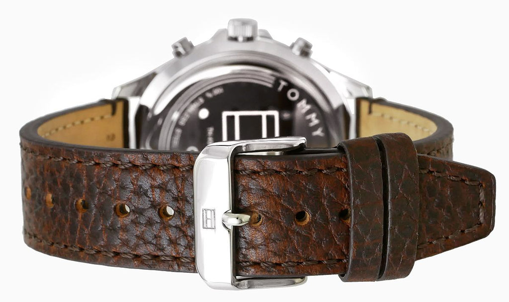 Tommy Hilfiger West Chronograph Blue Dial Brown Leather Strap Watch For Men - 1791712 Buy Now By Tommy Hilfiger