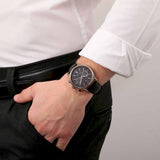 Maserati Legend Chronograph Black Dial Black Leather Strap Watch For Men - R8871638001 Buy Now By Maserati