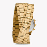 Michael Kors Runway Chronograph Analog Gold Dial Gold Steel Strap Watch for Women - MK7452 Buy Now By Michael Kors